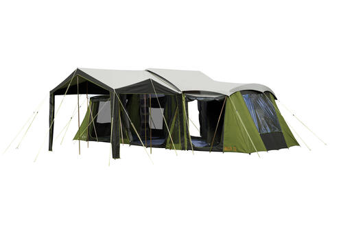 Kiwi Camping Moa 12 Person Family Frame Tent (with Canvas Fly