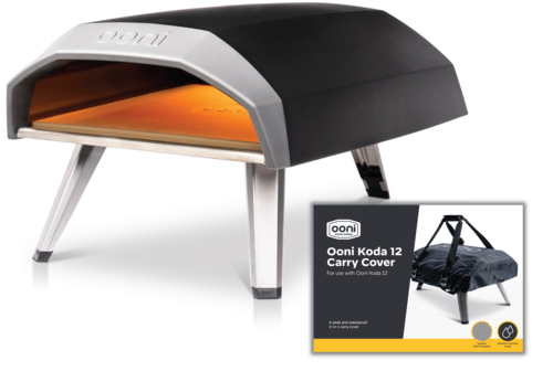 Ooni Koda 12 Gas Powered Portable Pizza Oven + Carry Cover Bundle ...