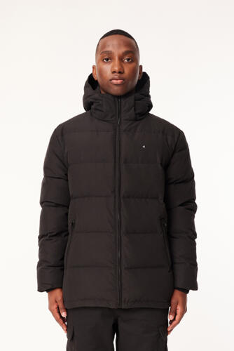 Huffer Mens Classic Down Jacket Black Land Sea NZ