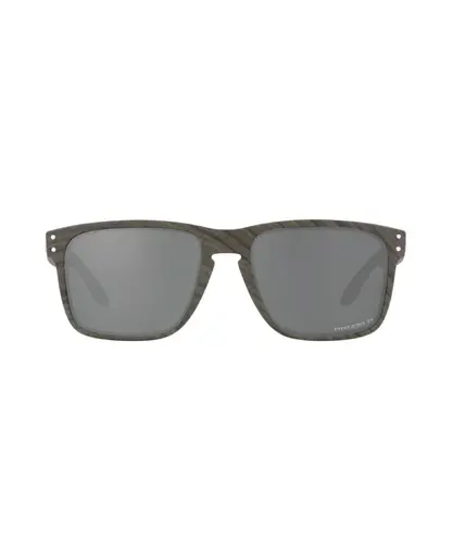 Oakley Holbrook XL Woodgrain - Prizm Black Polarized Sunglasses
