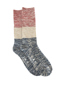 Just Another Fisherman Port Socks - Cinnabar / Navy