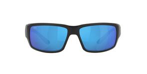 Costa Fantail Matte Black Gray - Blue Mirror 580G Polarized Sunglasses