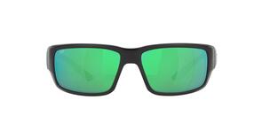 Costa Fantail Matte Black Copper - Green Mirror 580G Polarized Sunglasses