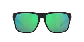 Costa Spearo XL Matte Black - Green Mirror 580G Polarized Sunglasses