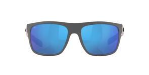 Costa Broadbill Matte Gray - Blue Mirror 580G Polarized Sunglasses
