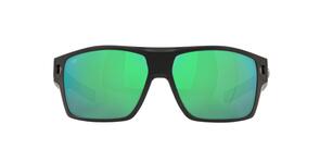 Costa Diego Matte Black Copper - Green Mirror 580G Polarized Sunglasses
