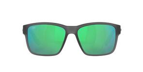 Costa Paunch Matte Smoke Crystal - Green Mirror 580G Polarized Sunglasses