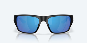 Costa Finlet Matte Black - Blue Mirror 580G Polarized Sunglasses