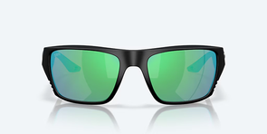 Costa Finlet Matte Black - Green Mirror 580G Polarized Sunglasses