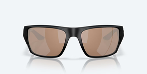 Costa Finlet Matte Black - Copper Silver Mirror 580G Polarized Sunglasses