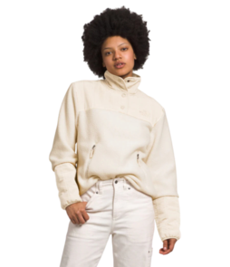 The North Face Women's Cragmont Fleece Quarter-Snap - White Dune