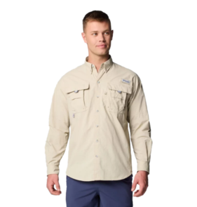 Columbia Men's PFG Bahama II Long Sleeve Shirt  - Fossil