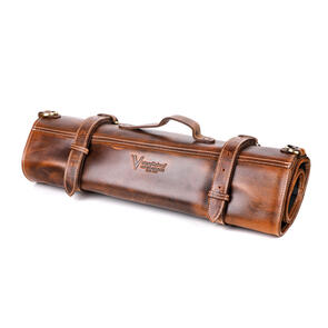 Victory Knives Leather Knife Roll - 11 Pockets