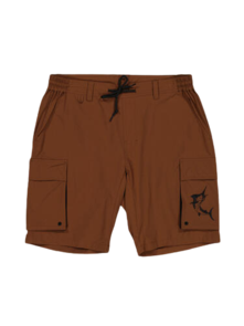 Just Another Fisherman Angler Tech Cargo Shorts - Havana