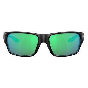 Costa Tailfin Matte Black - Green Mirror 580G Polarized Sunglasses