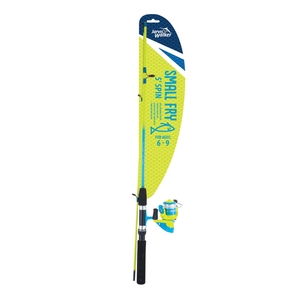 Jarvis Walker JNR Small Fry LED Flash 5ft Spin Combo - Blue / Green