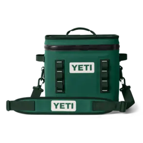 YETI Hopper Flip 12 Soft Cooler - Black Forest Green