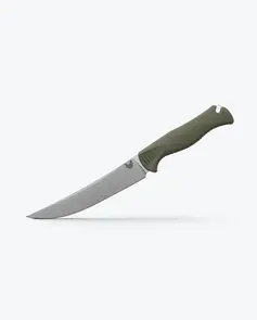 Benchmade Meatcrafter | Dark Olive Santoprene | 6" Trailing Point Knife