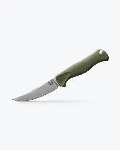 Benchmade Meatcrafter | Dark Olive Santoprene | 4" Trailing Point Knife