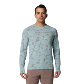 Columbia Men's PFG Uncharted Long Sleeve  - Crushed Blue Uncharted Waters