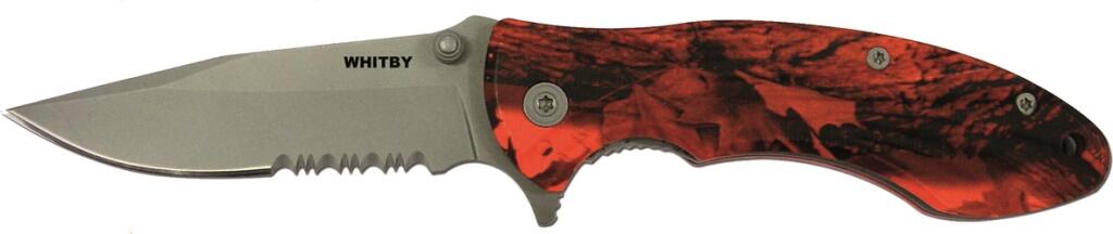 Whitby Orange Camo Lock Knife - 2.75"