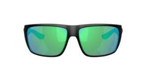 Costa Fly Line Matte Black - Green Mirror 580G Polarized Sunglasses