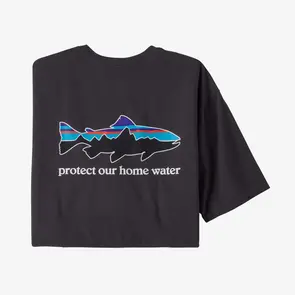 Patagonia Men's Home Water Trout Organic T-Shirt - Ink Black