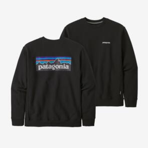 Patagonia P-6 Logo Uprisal Crew Sweatshirt - Black
