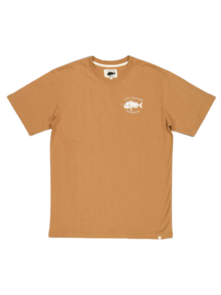 Just Another Fisherman Snapper Logo Tee - Clay / Snow White