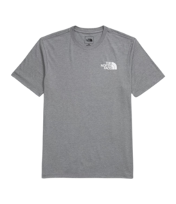 The North Face Men's Shortsleeve Box NSE Tee - TNF Medium Grey Heather / TNF Blue