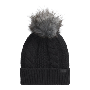 The North Face Women's Oh Mega Fur Pom Beanie - TNF Black