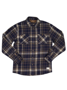 Just Another Fisherman Seaport Shearling Shirt - Blue Check