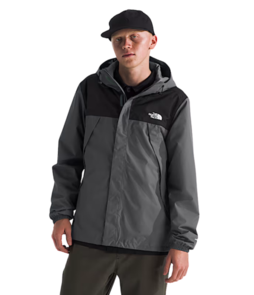 The North Face Men's Antora Rain Jacket - Smoked Pearl / TNF Black