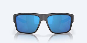 Costa Taxman Matte Black - Blue Mirror 580G Polarized Sunglasses