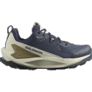 Salomon Men's Elixir GTX Trail Shoe - Blue Nights / Almond Milk / Gothic Olive