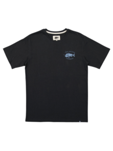 Just Another Fisherman Snapper Logo Tee - Black / Blue