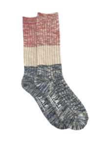 Just Another Fisherman Port Socks - Cinnabar / Navy