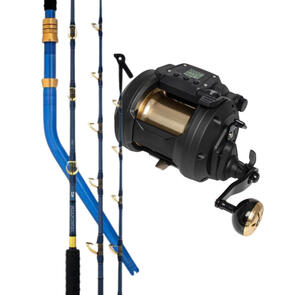 Daiwa 22 Tanacom 1200AJ | 22 Seapower 5ft 5in PE6-10 Bent Butt Electric Combo