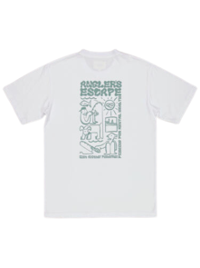 Just Another Fisherman Anglers Escape Tee - White