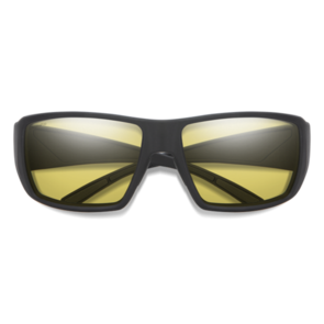 Smith Guide's Choice Matte Black  - ChromaPop Glass Low Light Yellow Polarized Sunglasses