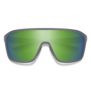 Smith Boomtown Matte Cement - ChromaPop Green Mirror Polarized Sunglasses