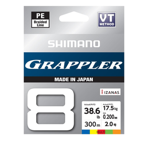 Shimano Grappler 8 Braid 300m Multi Colour