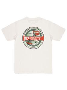 Just Another Fisherman MC's Boatworks Tee - Antique White