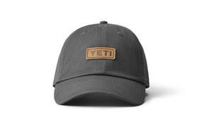 YETI Leather Logo Badge Hat - Dark Gray