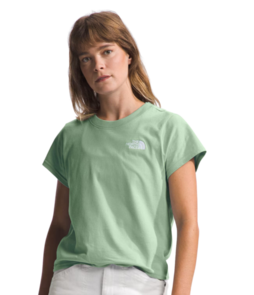 The North Face Women's Shortsleeve Evolution Cutie Tee - Misty Sage