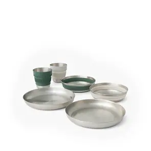 Sea to Summit Detour Stainless Steel Collapsible Dinnerware Set