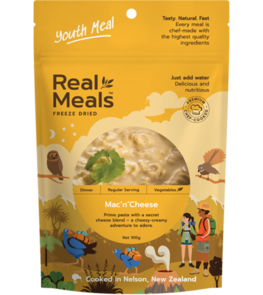 Real Meals Freeze Dried Youth Dinner - Mac'n'Cheese