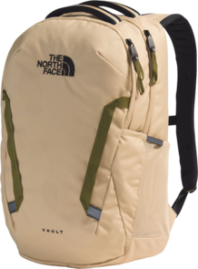 The North Face Vault Backpack 26L - Khaki Stone / TNF Black