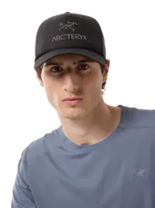 Arc'teryx Bird Word Trucker Curved Hat - Black/Graphite