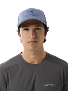Arc'teryx Bird Word Trucker Curved Hat - Stratus/Dark Stratus